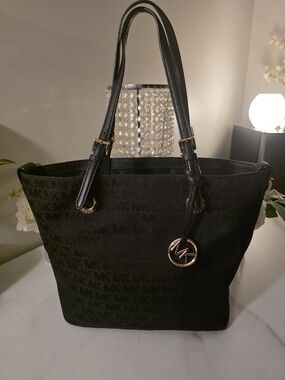 Michael Kors Black Logo Tote Bag
